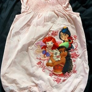 Disney Pink Romper with Princesses